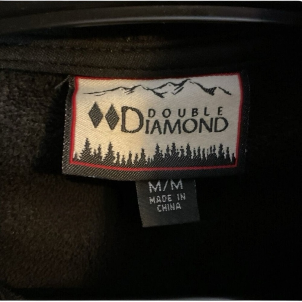Double Diamond Coat Women's Size M Black Jacket Fleece Lined Winter Snow Ski - Picture 2 of 10